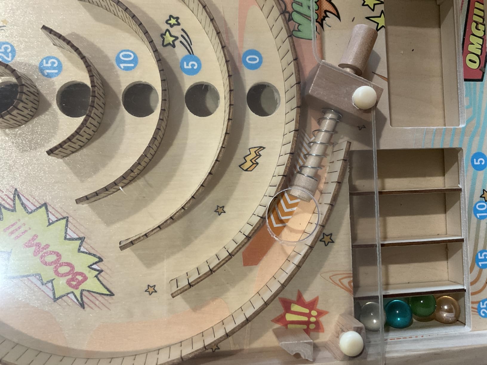 Pinball Machine Skee Ball Marble Run Game for Kids Ages 6-12 | Interactive Tabletop Game customer photo 1