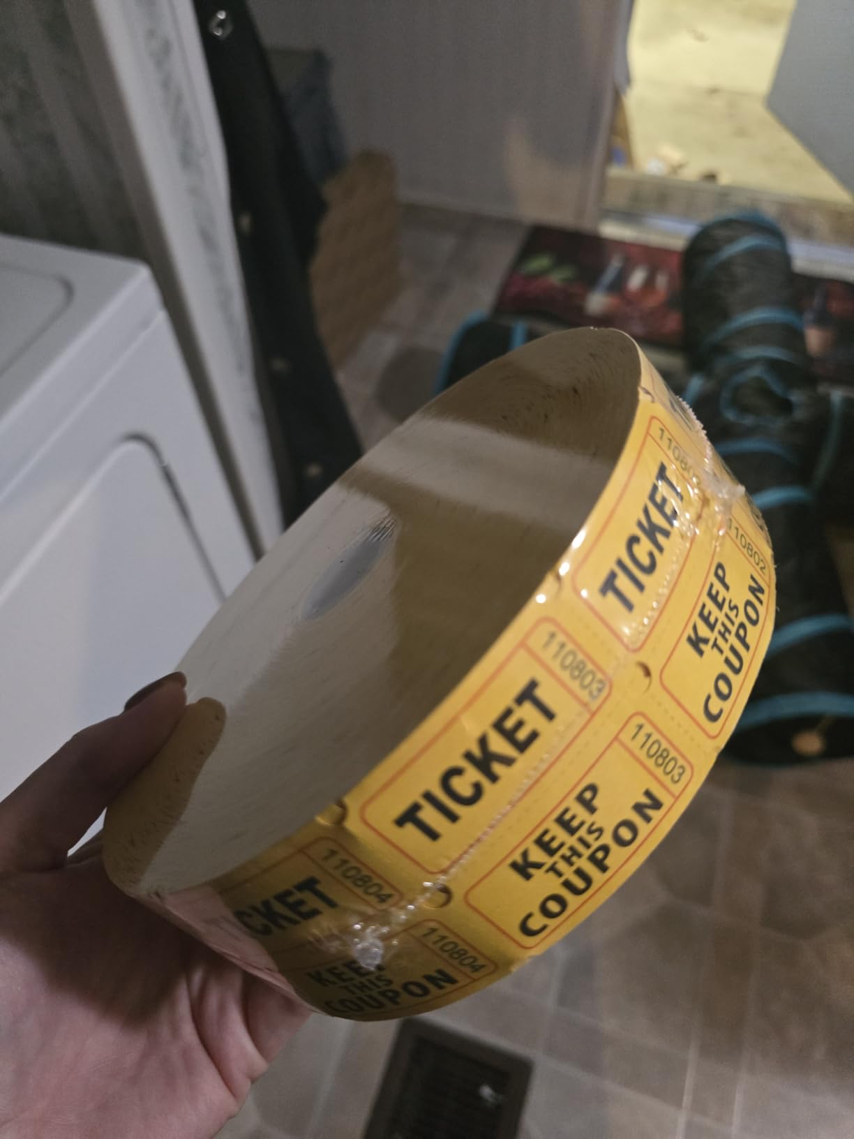 Homrelaxy 17600 Pairs Double Raffle Tickets, 50/50 Raffle Tickets Roll | 2200 Tickets Per Roll, 8 Assorted Colors customer photo 1