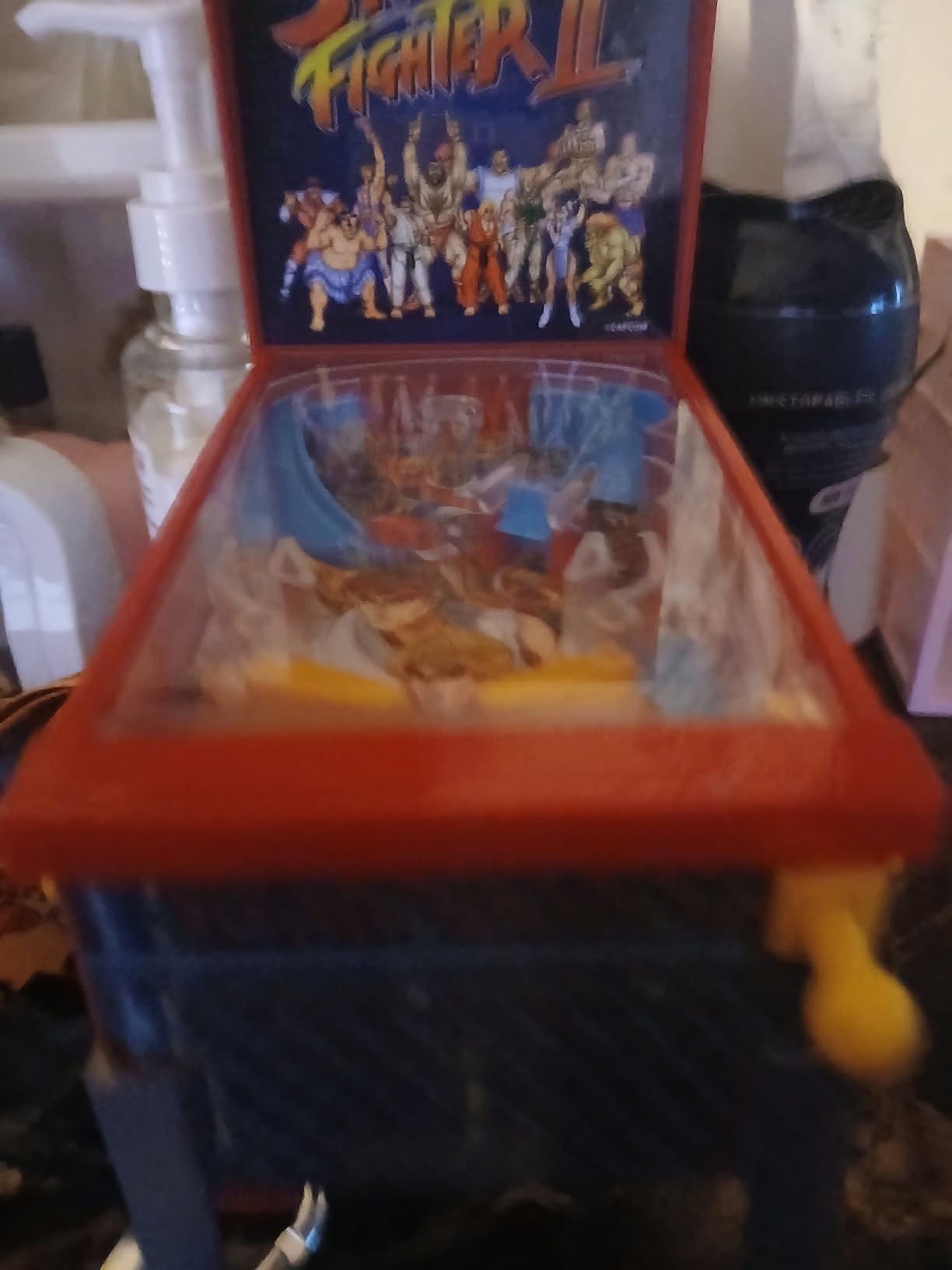 Street Fighter II: Mini Arcade Pinball - Collector Series, Lights & Sounds, Classic Tabletop Game, Skill Shot Challenges, Licensed Toy, Adults-Kids 3+ customer photo 1