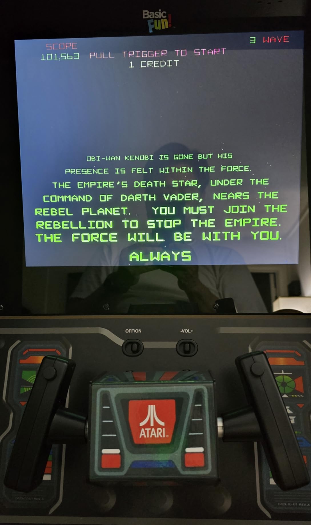 ARCADE CLASSICS Atari Star Wars Ultra Series Free Standing Electronic Game w/ 17