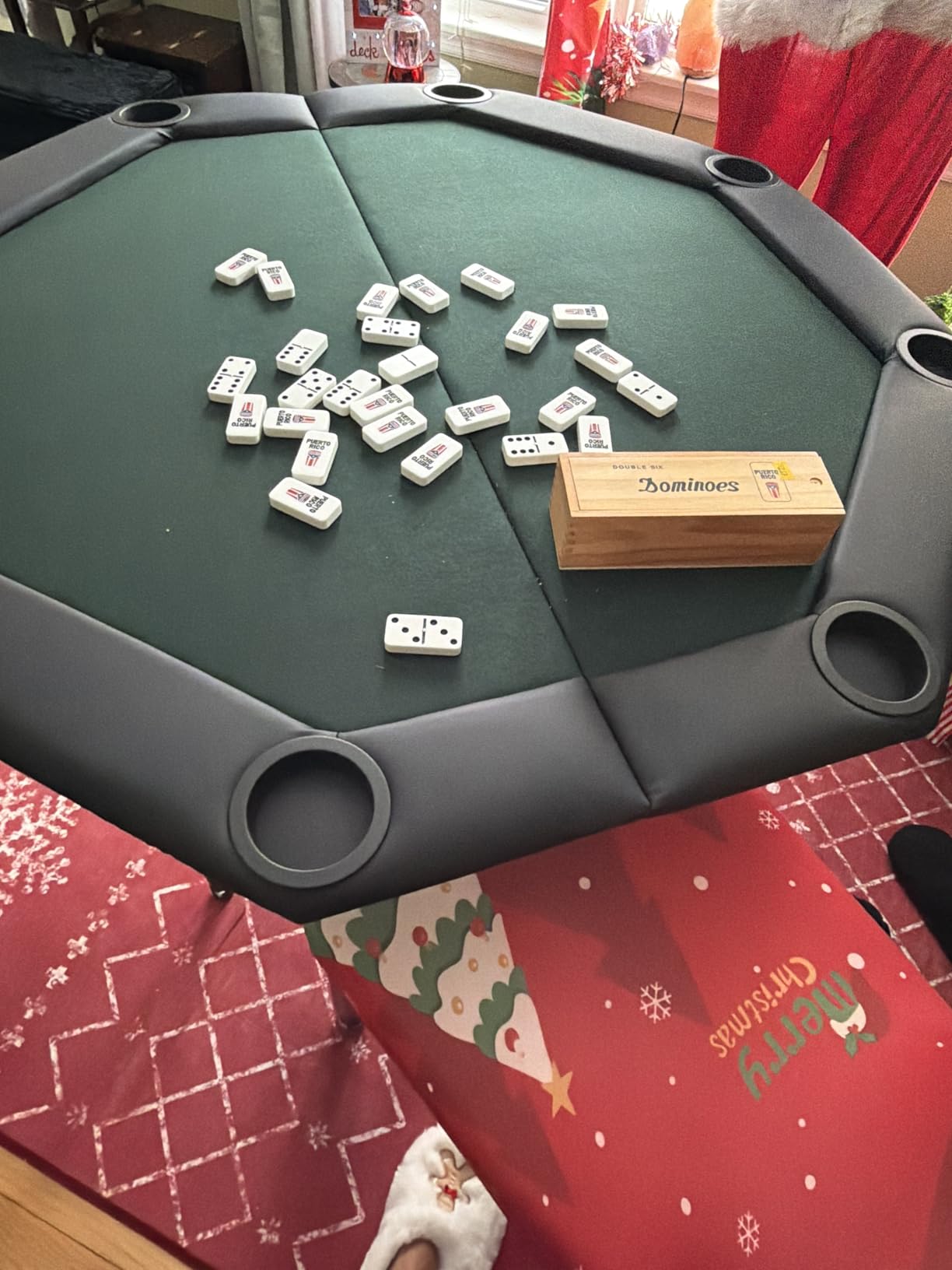 ZivPlay Poker Table Foldable Texas Holden Poker Table Portable with Folding Legs for Card Game and Casino Gambling 8 Player Octagon (48) customer photo 1
