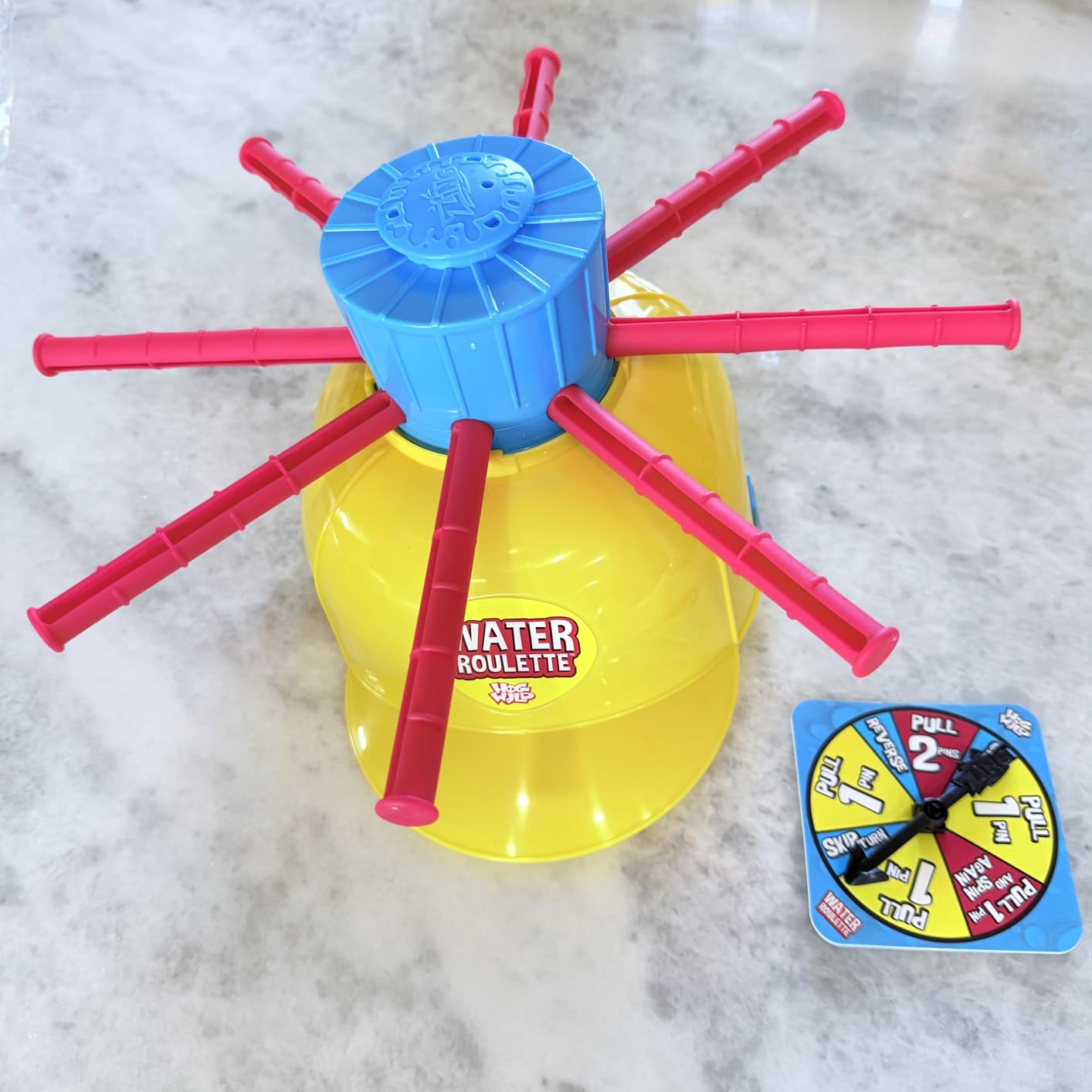 Zing Hog Wild Water Roulette Game: The Ultimate Suspense-Filled Water Challenge - Hilarious Fun Family Party Game with Adjustable Helmet, Rods, and Spinner - Kids and Adults - Ages 8 and Up customer photo 1