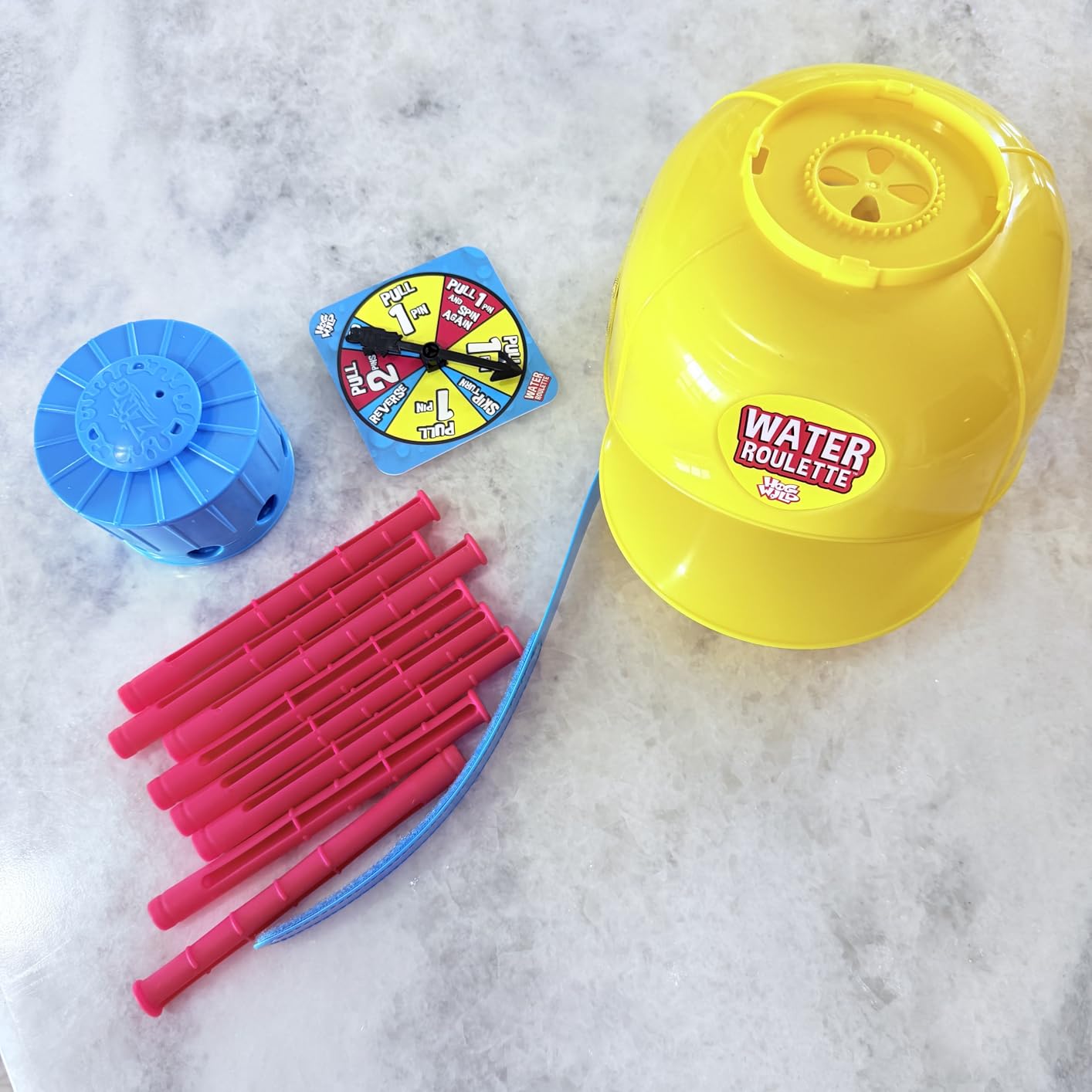 Zing Hog Wild Water Roulette Game: The Ultimate Suspense-Filled Water Challenge - Hilarious Fun Family Party Game with Adjustable Helmet, Rods, and Spinner - Kids and Adults - Ages 8 and Up customer photo 2