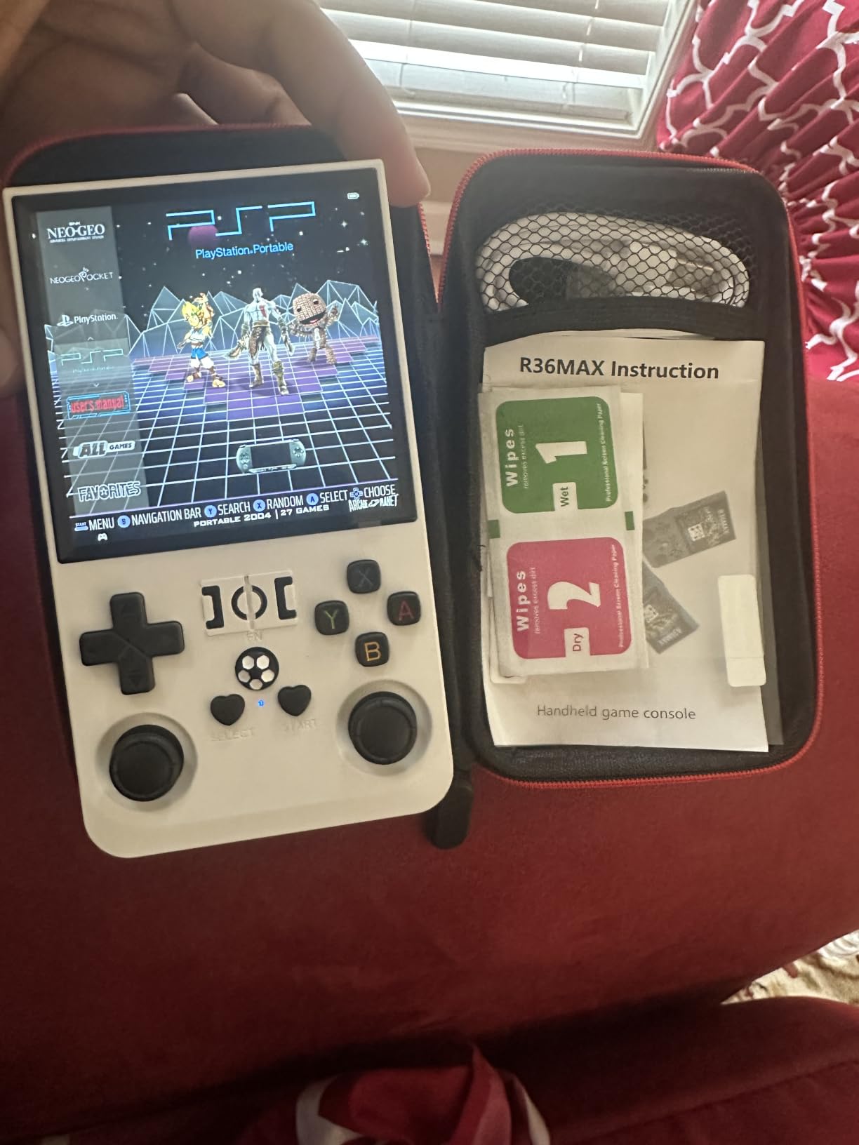 RG43V Pro Retro Handheld Game Console, 4.3 Inch IPS Screen, Portable Dual System with RK3562 CPU, 64GB Support 30+ Emulator&22000+ Classic Games, WiFi Networked Fighting, HDMI TV Output (Blue 64GB) customer photo 2