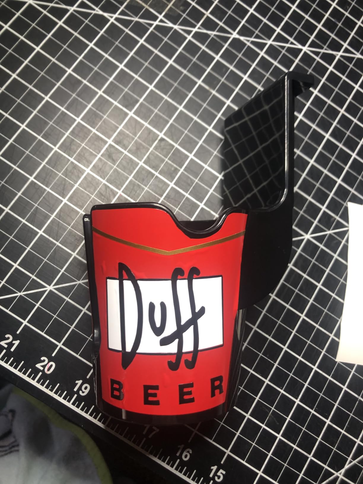 PinGulp 3.0, Pinball Drink Holder, Mounts Either Side, Removable, Multiple Colors Available. (Blue) customer photo 1