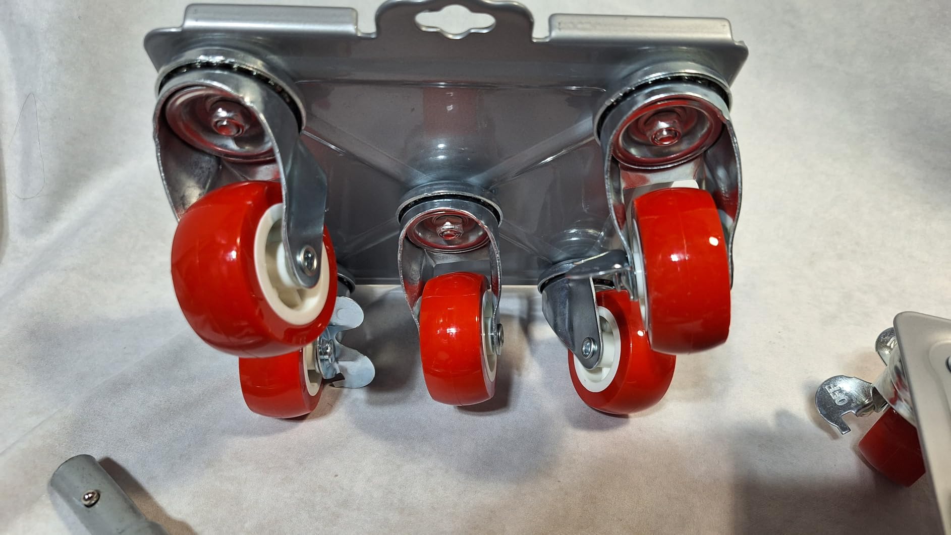 Heavy Duty Furniture Movers, 4000 lb Furniture Dolly Kit | Steel moving dolly kit with 6.9 in platforms and 360 degree rubber wheels for furniture and pool tables. customer photo 2