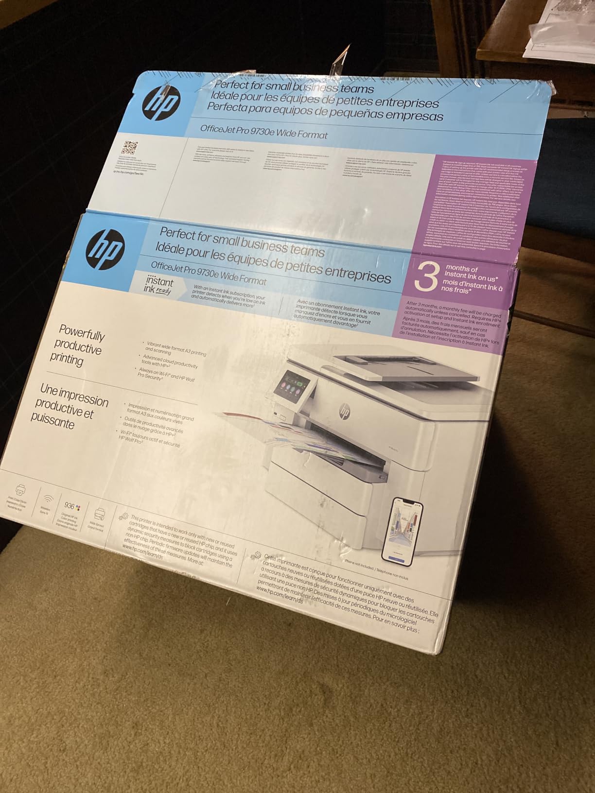 HP OfficeJet Pro 9730 Wide-Format Wireless All-in-One Color Inkjet Printer, Print, scan, Copy, fax, up to 11x17 ADF, Duplex Print/scan, Best-for-Office, 3 Month Trial of Instant Ink Included(C2WH0A) customer photo 2