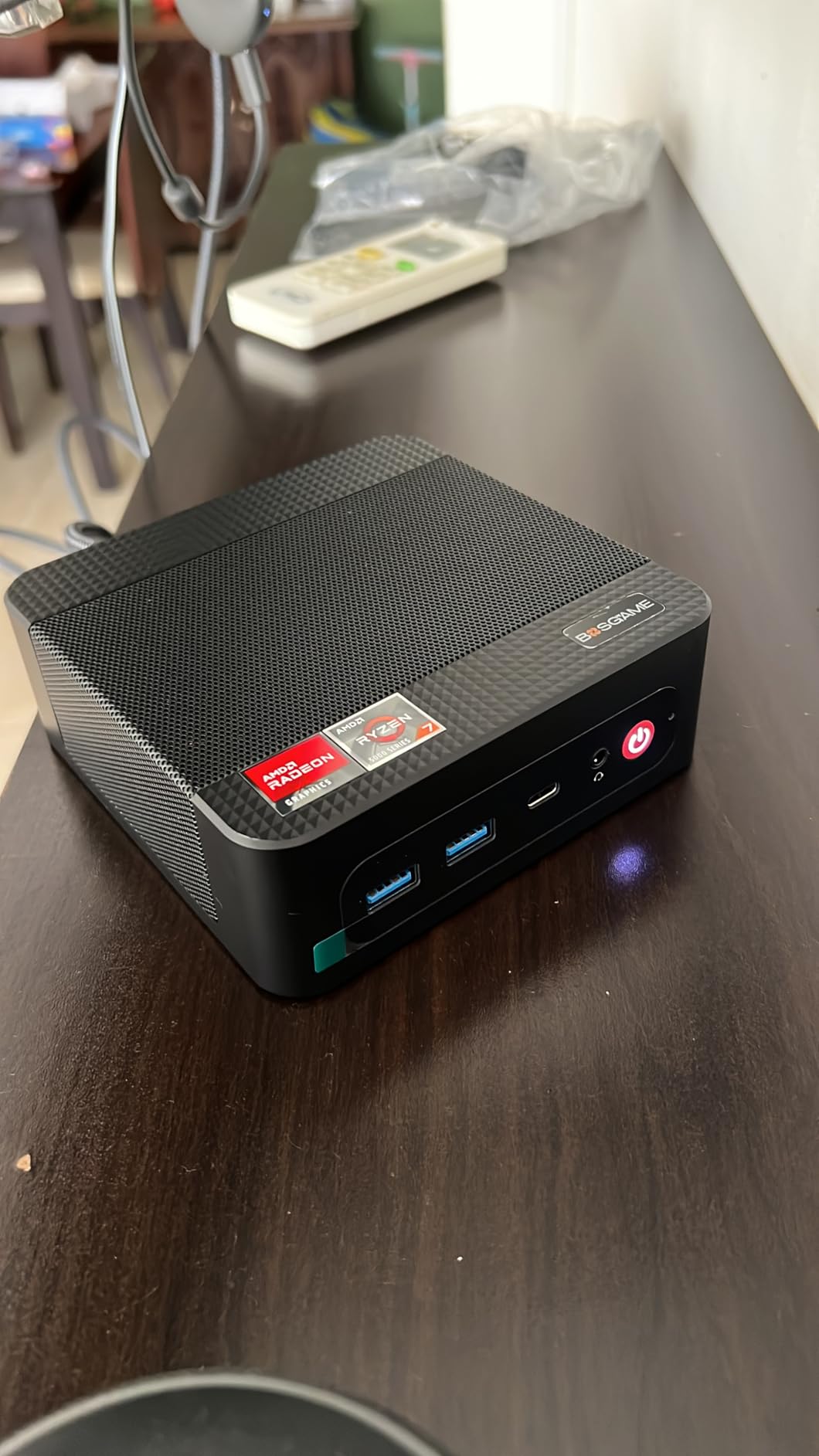BOSGAME E5 11 Pro Mini PC, AMD Ryzen 5300U 4C/8T, Business Home Office PC | 8GB DDR4 256GB M.2 2280 SSD, 2.5 GbE Dual Lan Desktop Computers, Triple Displays 4K 60Hz, Wi-Fi 5, BT 5.0, Support Linux SSH customer photo 2