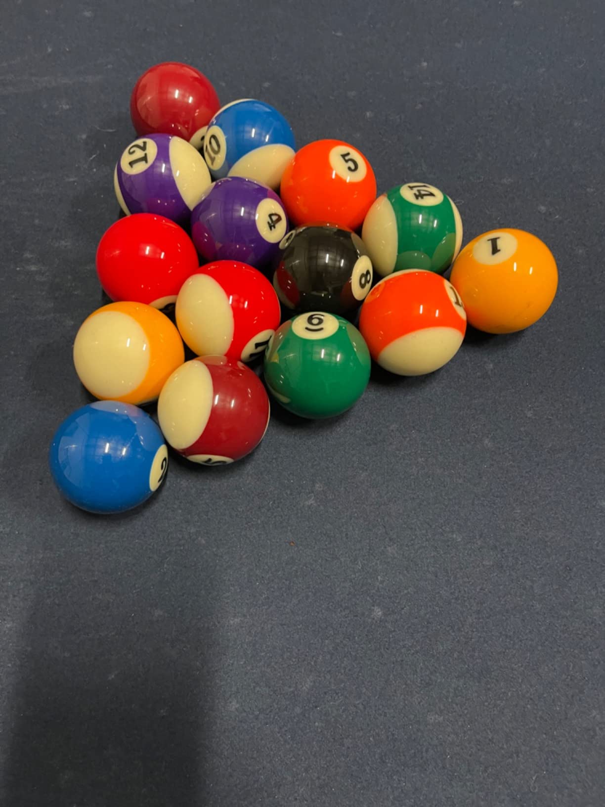 ELITER Pool Balls Set Made of Phenolic Resin - 16 Billiard Balls Standard 2-1/4 Inch (57.2 mm) Regulation Size & Weight - Indoor & Outdoor Compatible customer photo 1
