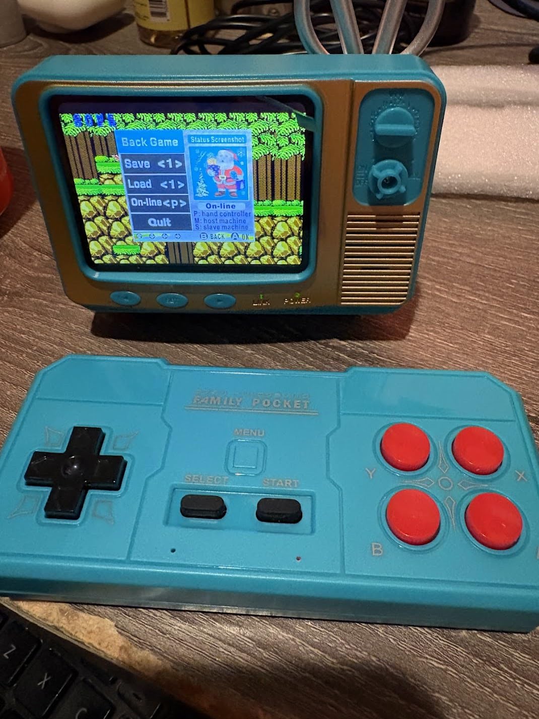 Mini TV Retro Handheld Game Console -JALECO Licensed Classic Games, Portable Gaming Toy with TF Card to Expand 80s 90s Games, Support Two Players & Game Save, Ideal Gift for Boys Girls (Wood) customer photo 1