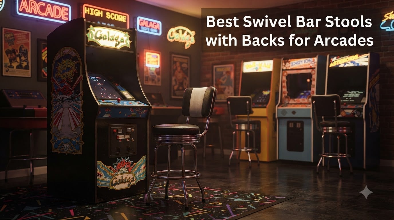 Best Swivel Bar Stools with Backs for Arcades
