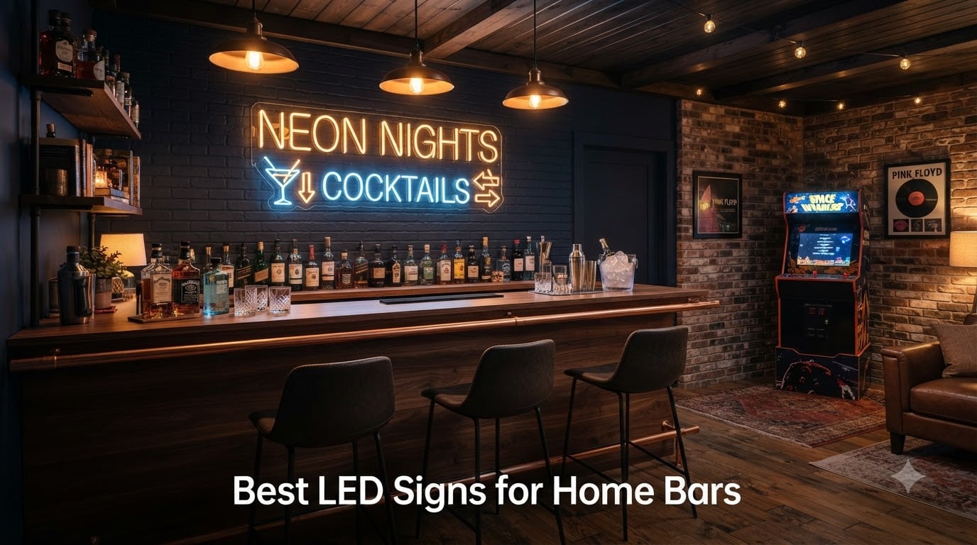 Best LED Signs for Home Bars