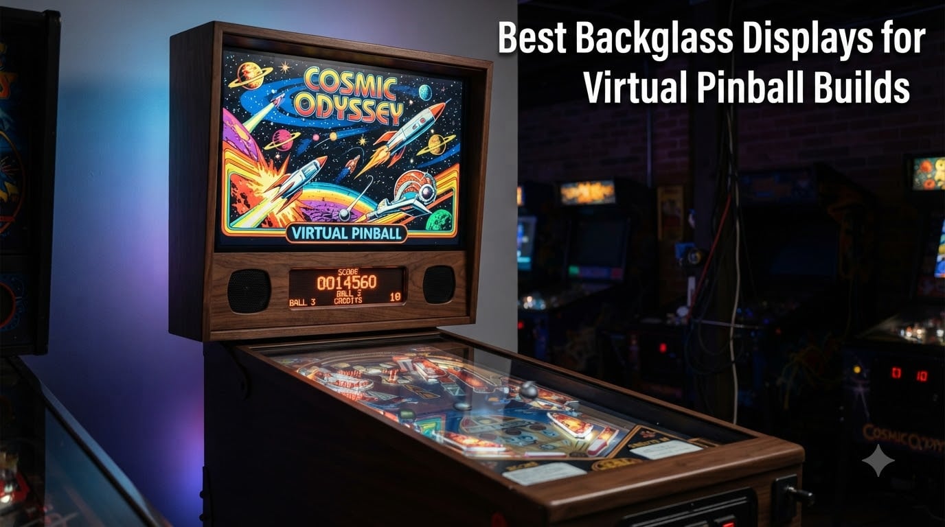 Best Backglass Displays for Virtual Pinball Builds