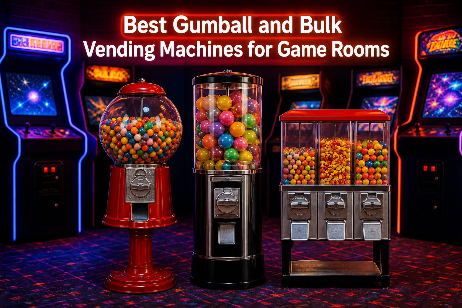 Best Gumball and Bulk Vending Machines for Game Rooms