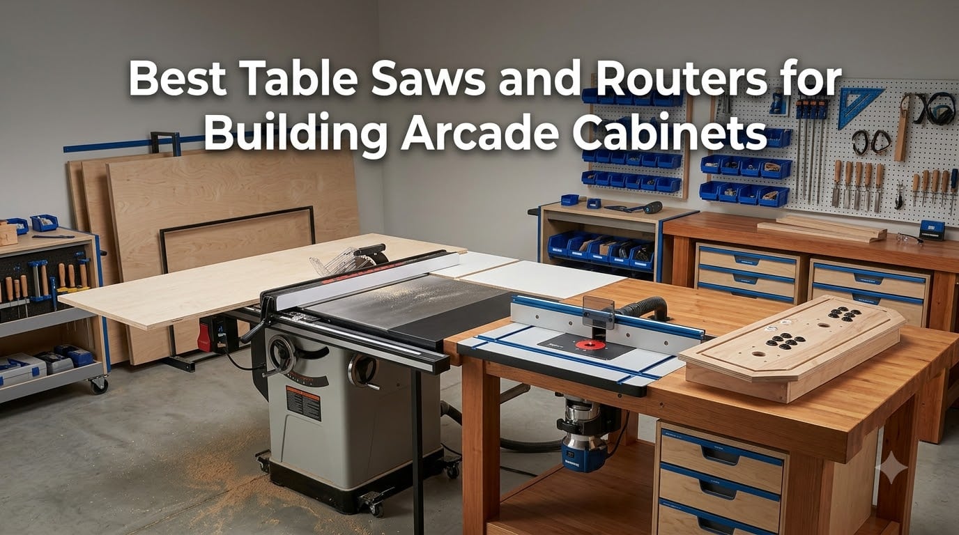 Best Table Saws and Routers for Building Arcade Cabinets