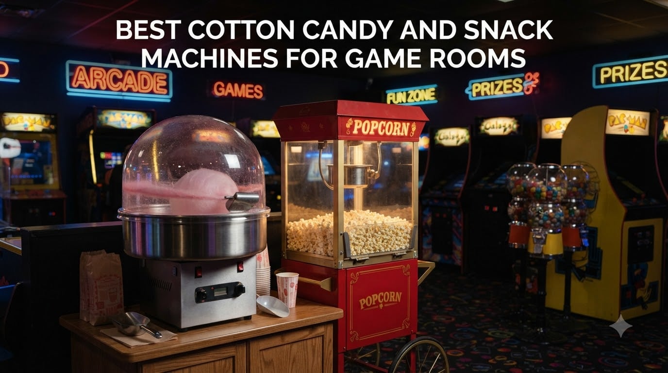 Best Cotton Candy and Snack Machines for Game Rooms