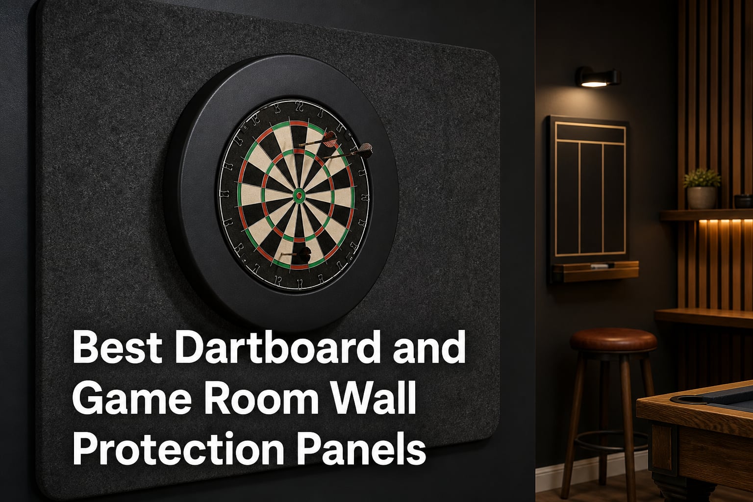 Best Dartboard and Game Room Wall Protection Panels