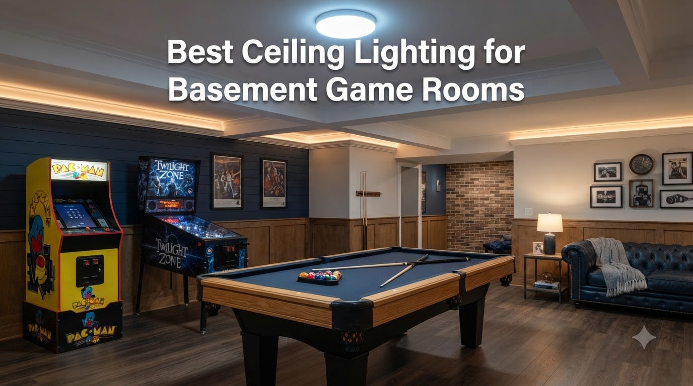 Best Ceiling Lighting for Basement Game Rooms