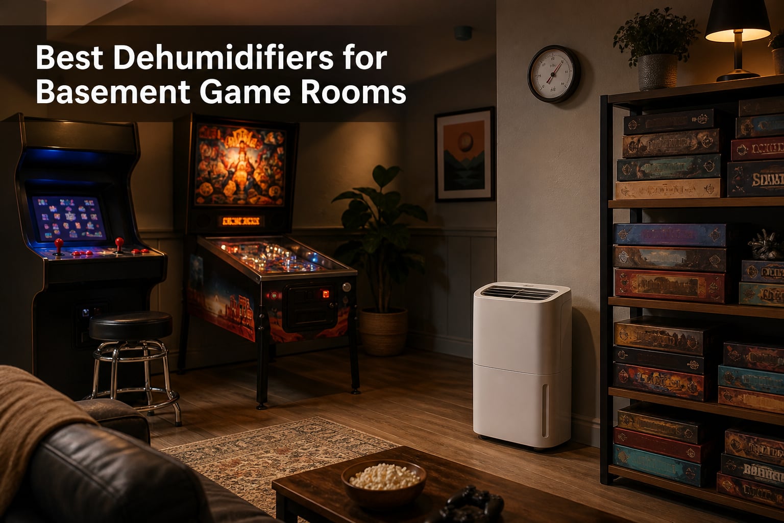 Best Dehumidifiers for Basement Game Rooms
