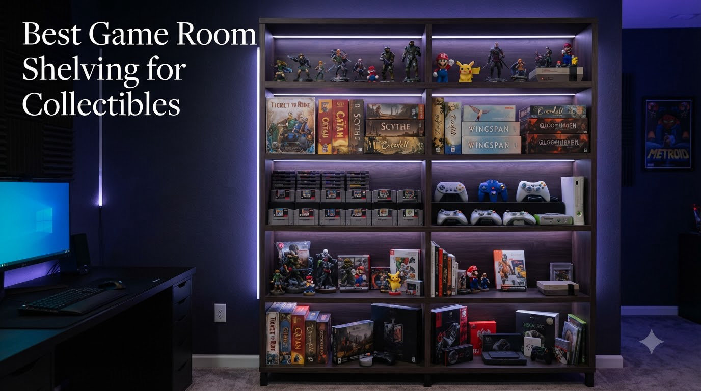 Best Game Room Shelving for Collectibles