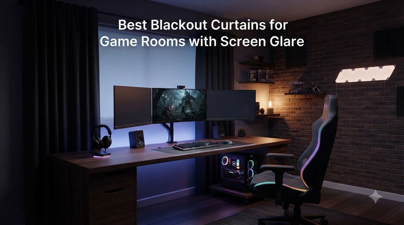 Best Blackout Curtains for Game Rooms with Screen Glare