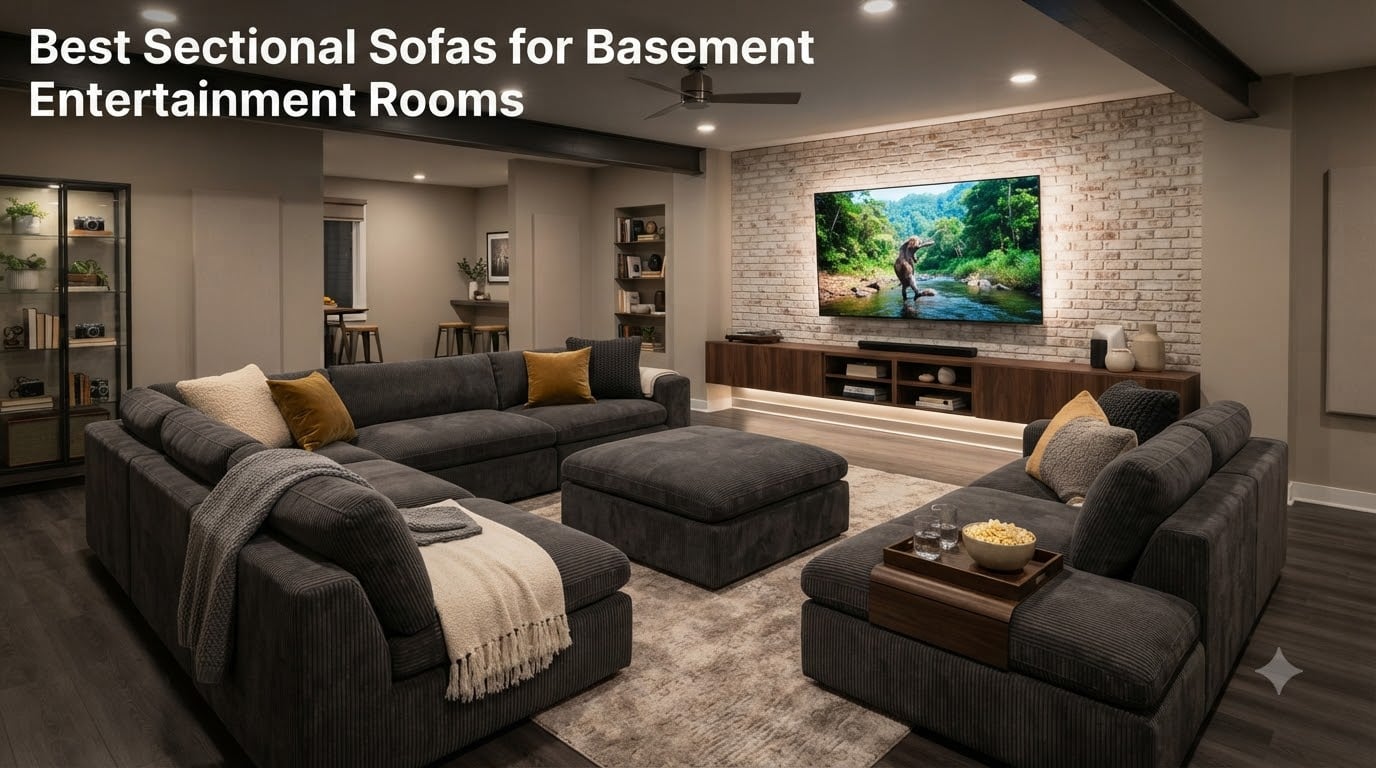 Best Sectional Sofas for Basement Entertainment Rooms