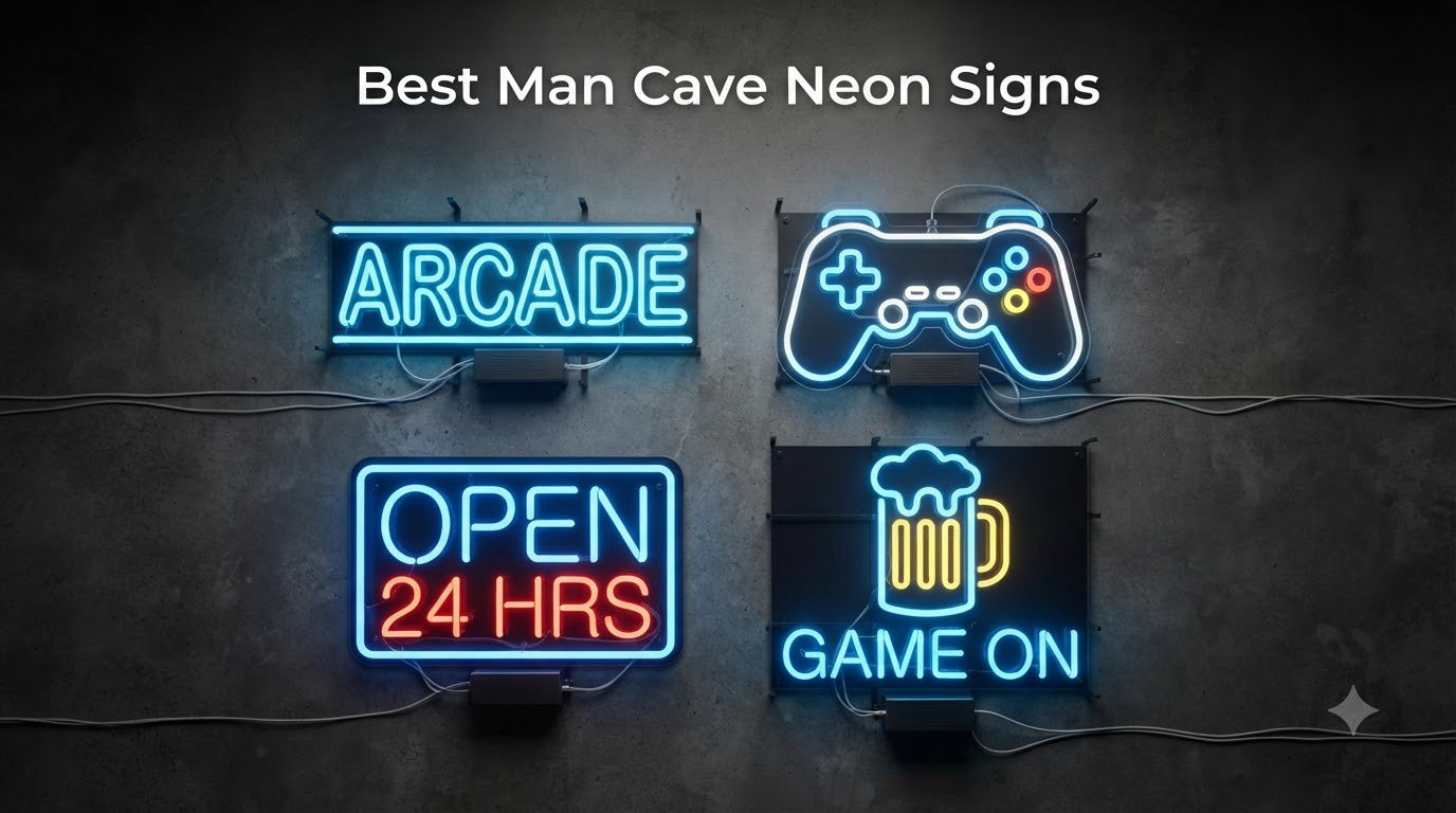 Best Man Cave Neon Signs
