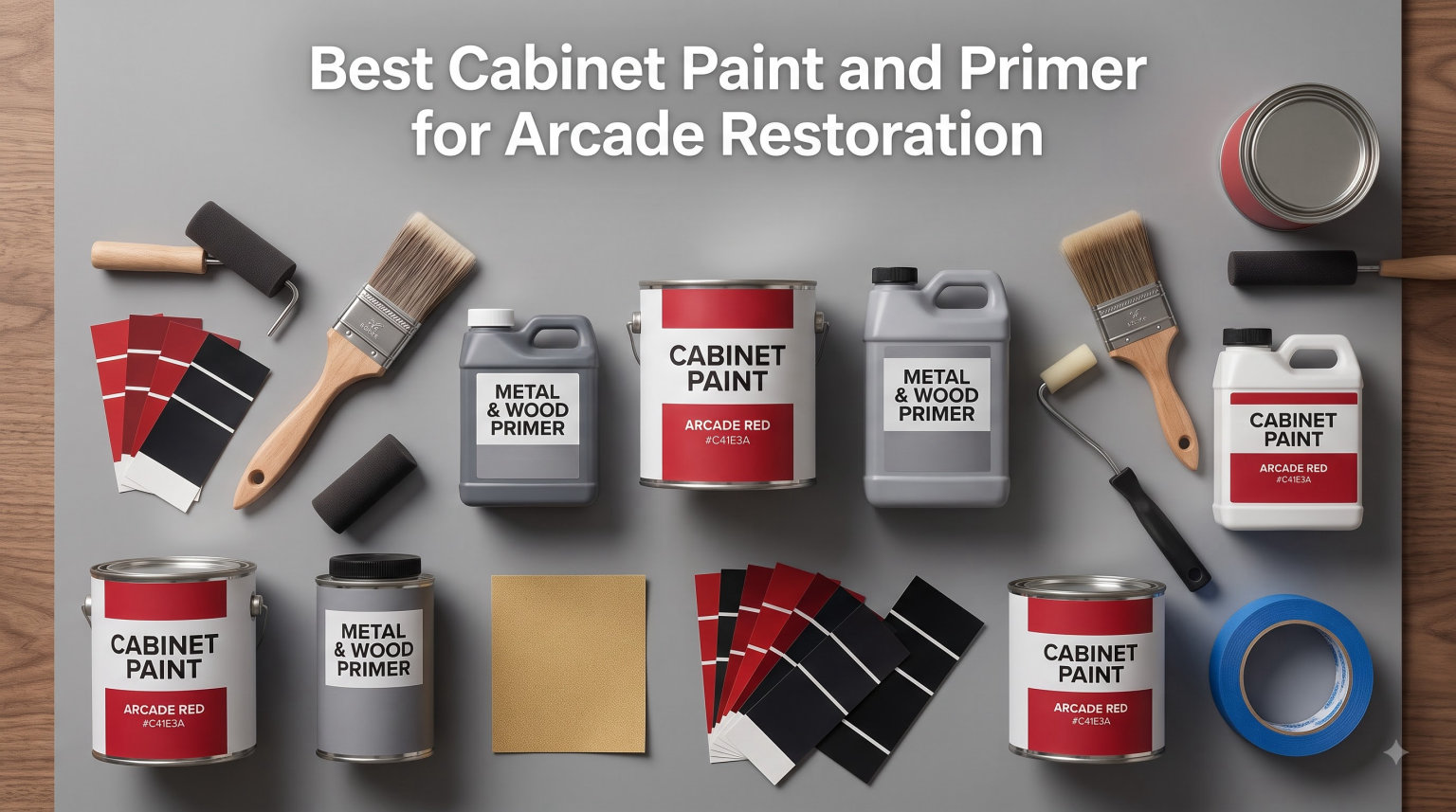 Best Cabinet Paint and Primer for Arcade Restoration