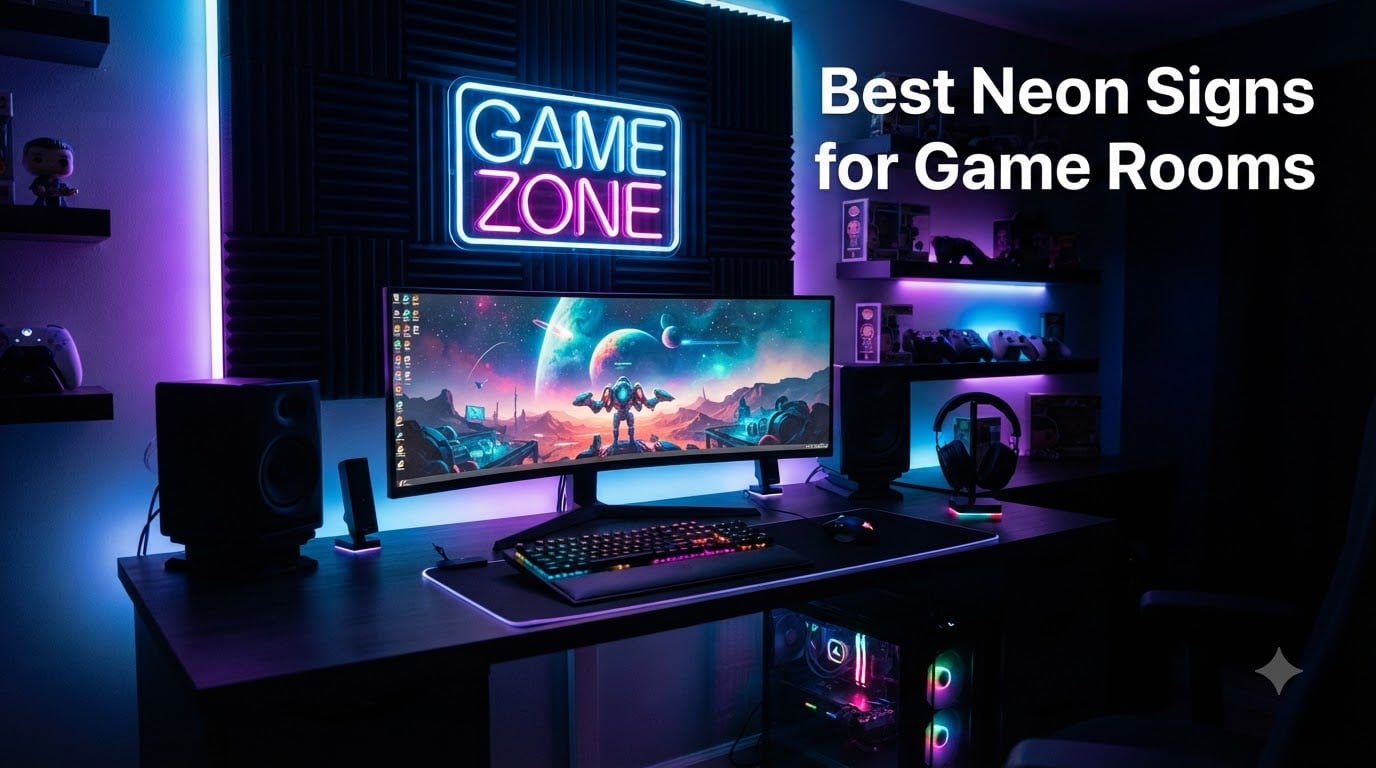 Best Neon Signs for Game Rooms