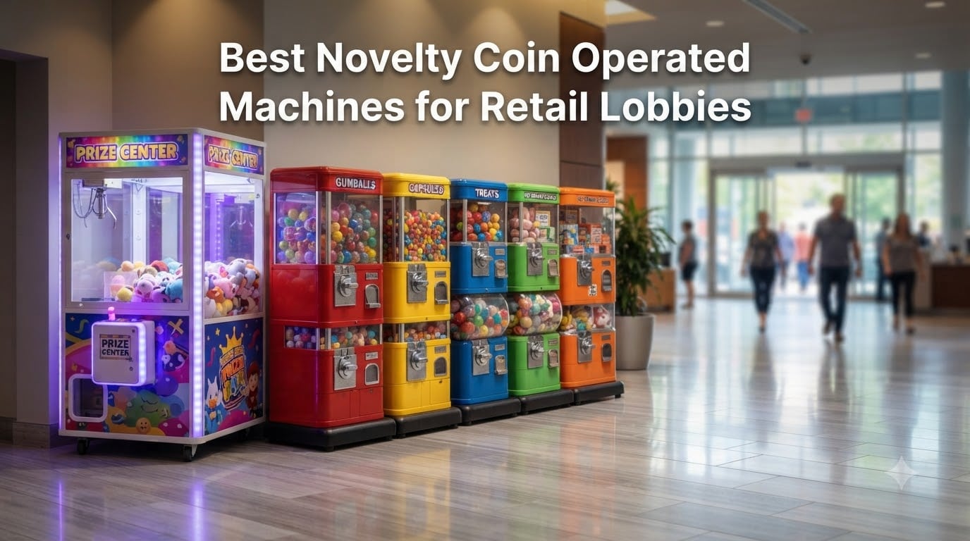 Best Novelty Coin Operated Machines for Retail Lobbies