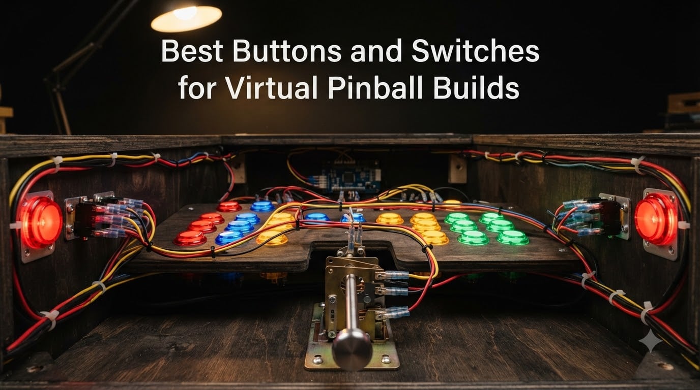 Best Buttons and Switches for Virtual Pinball Builds