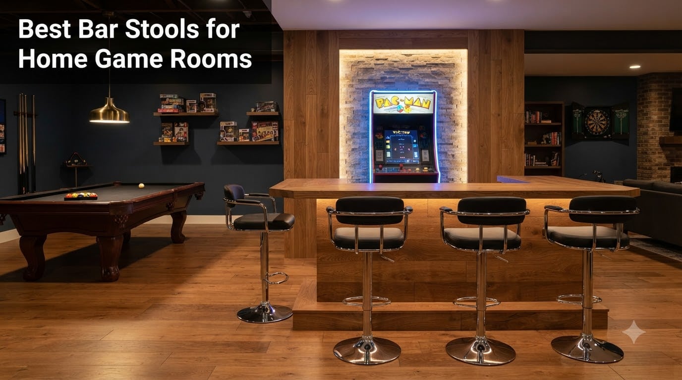 Best Bar Stools for Home Game Rooms