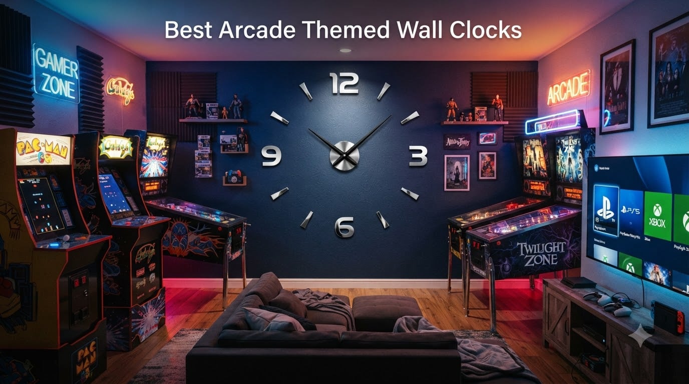 Best Arcade Themed Wall Clocks