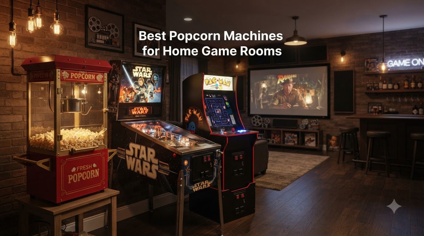 Best Popcorn Machines for Home Game Rooms