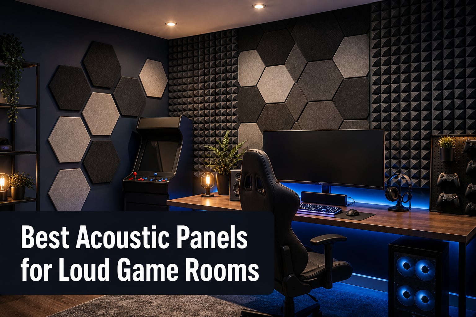 Best Acoustic Panels for Loud Game Rooms