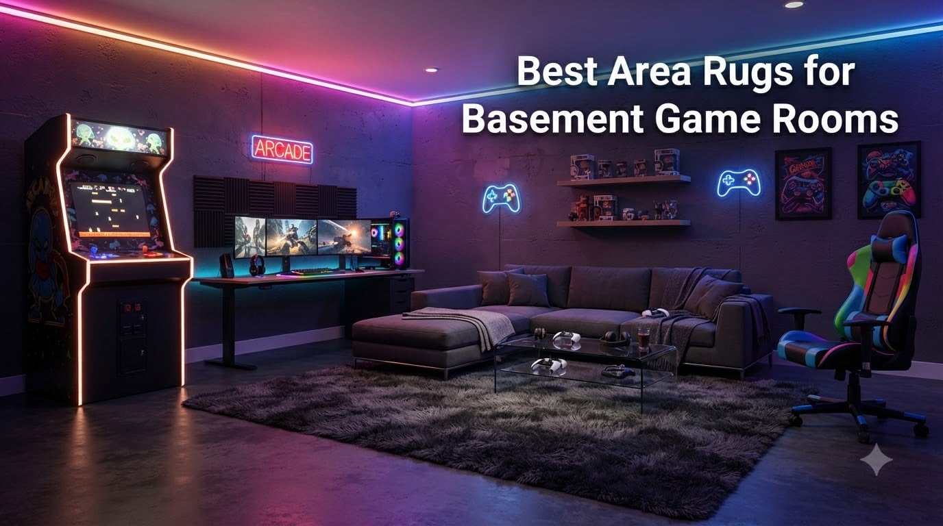 Best Area Rugs for Basement Game Rooms