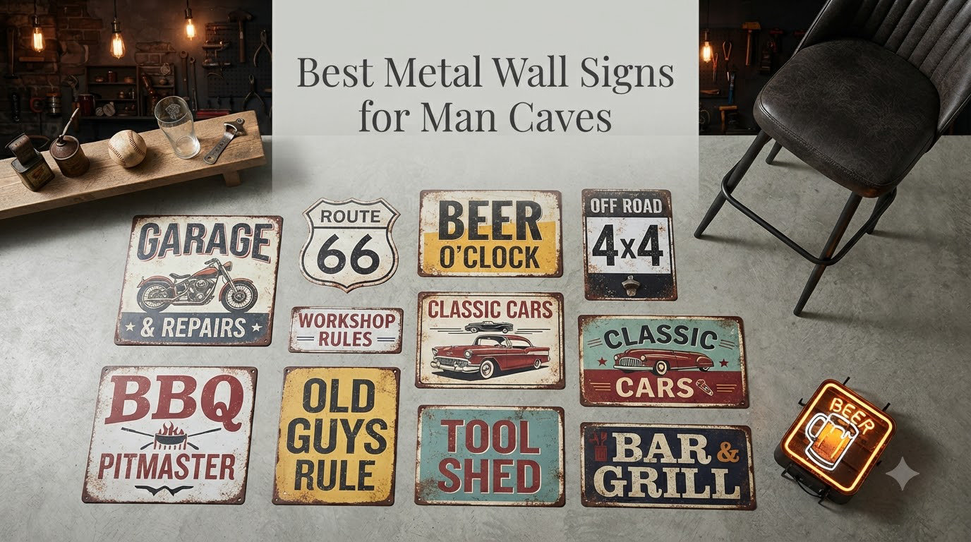 Best Metal Wall Signs for Man Caves