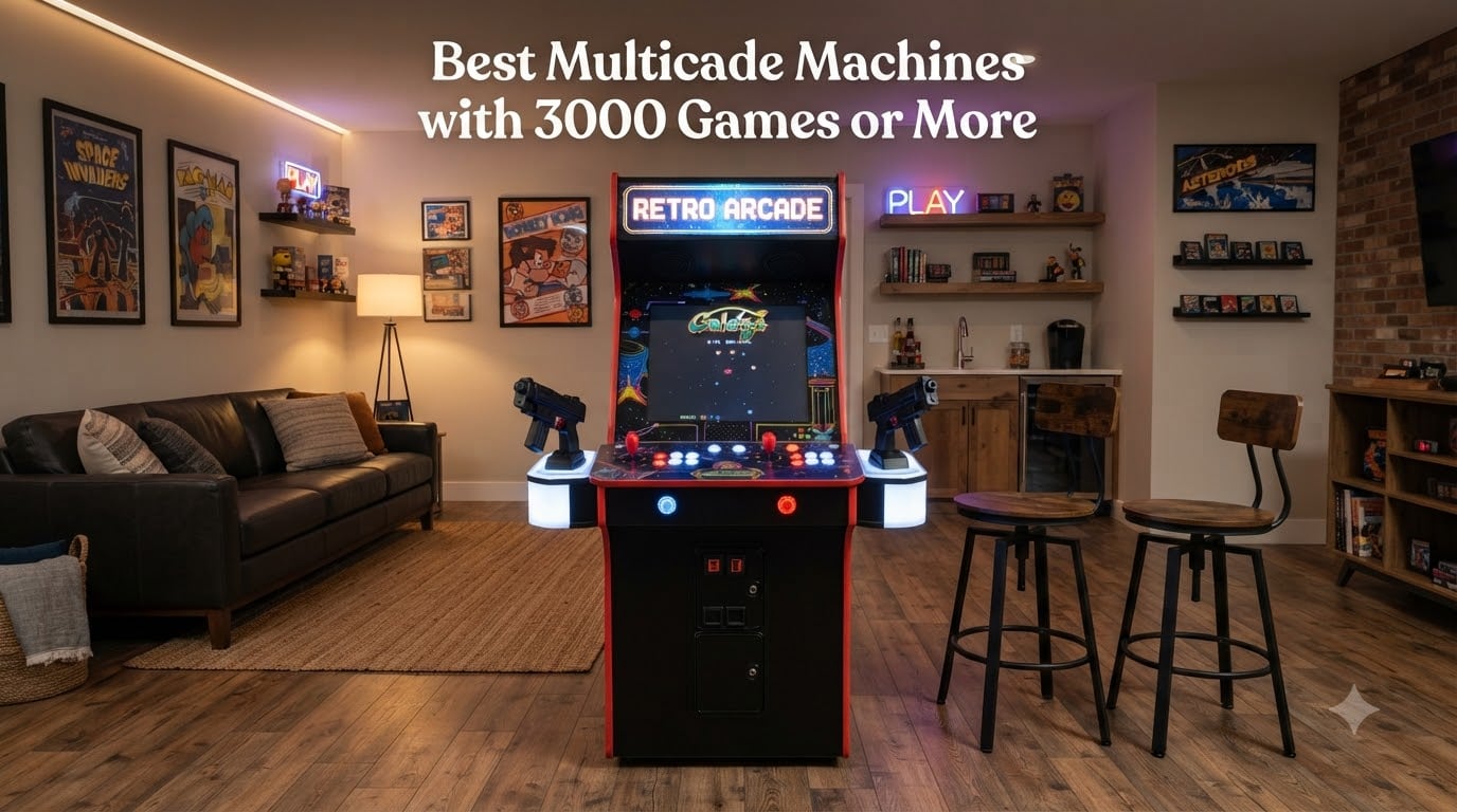 Best Multicade Machines with 3000 Games or More