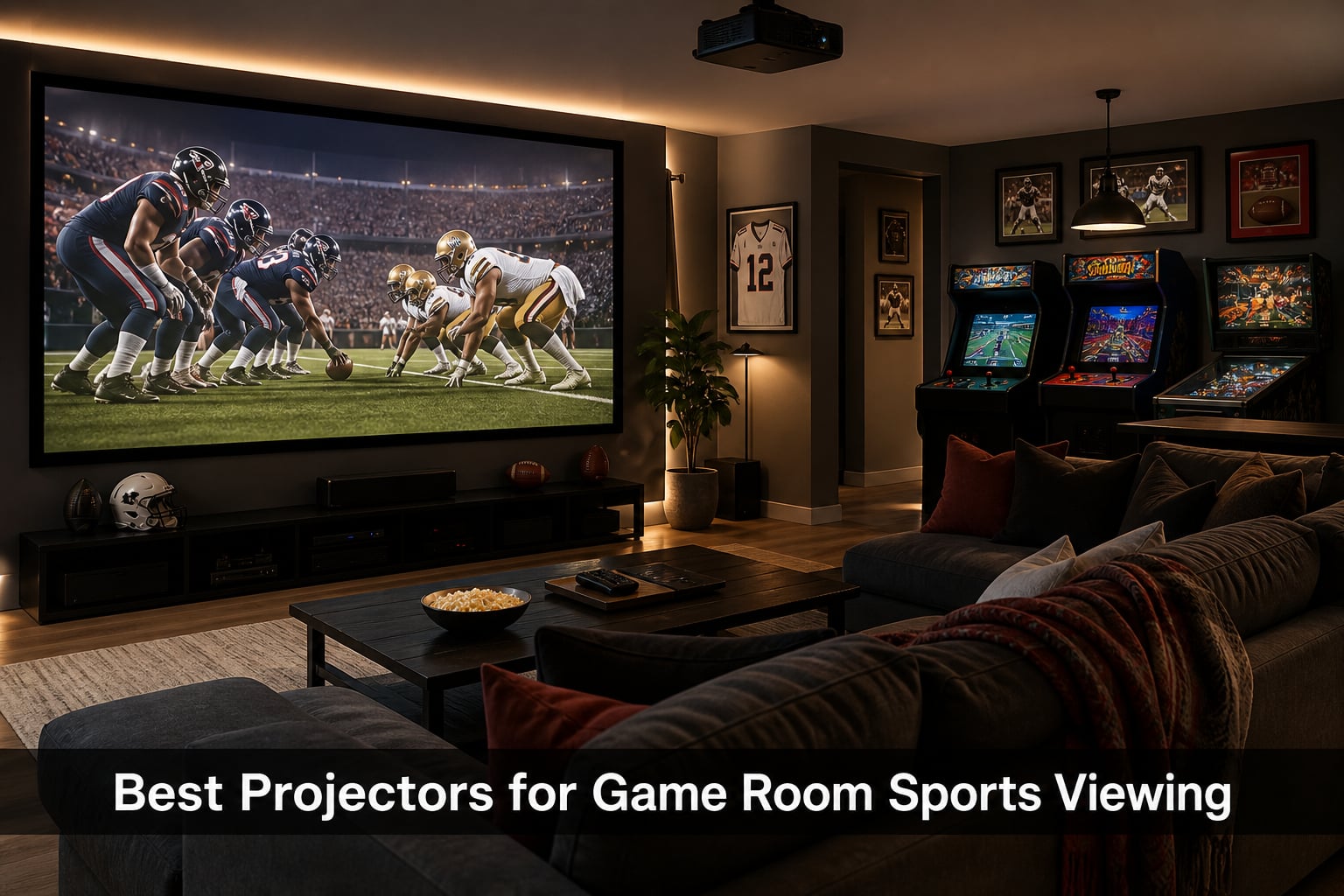 Best Projectors for Game Room Sports Viewing