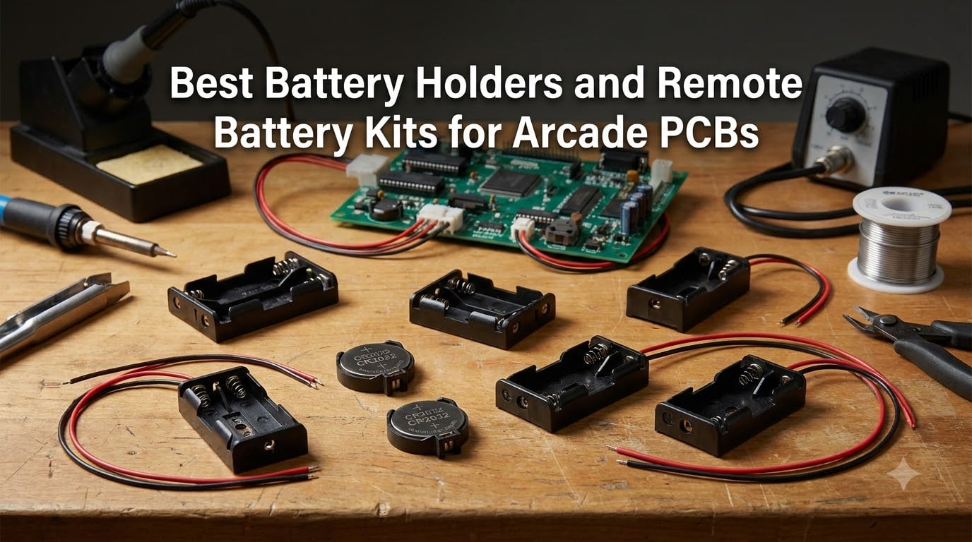 Best Battery Holders and Remote Battery Kits for Arcade PCBs