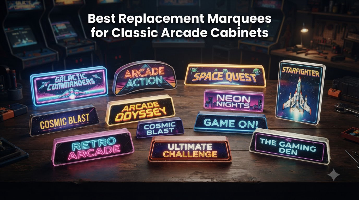 Best Replacement Marquees for Classic Arcade Cabinets
