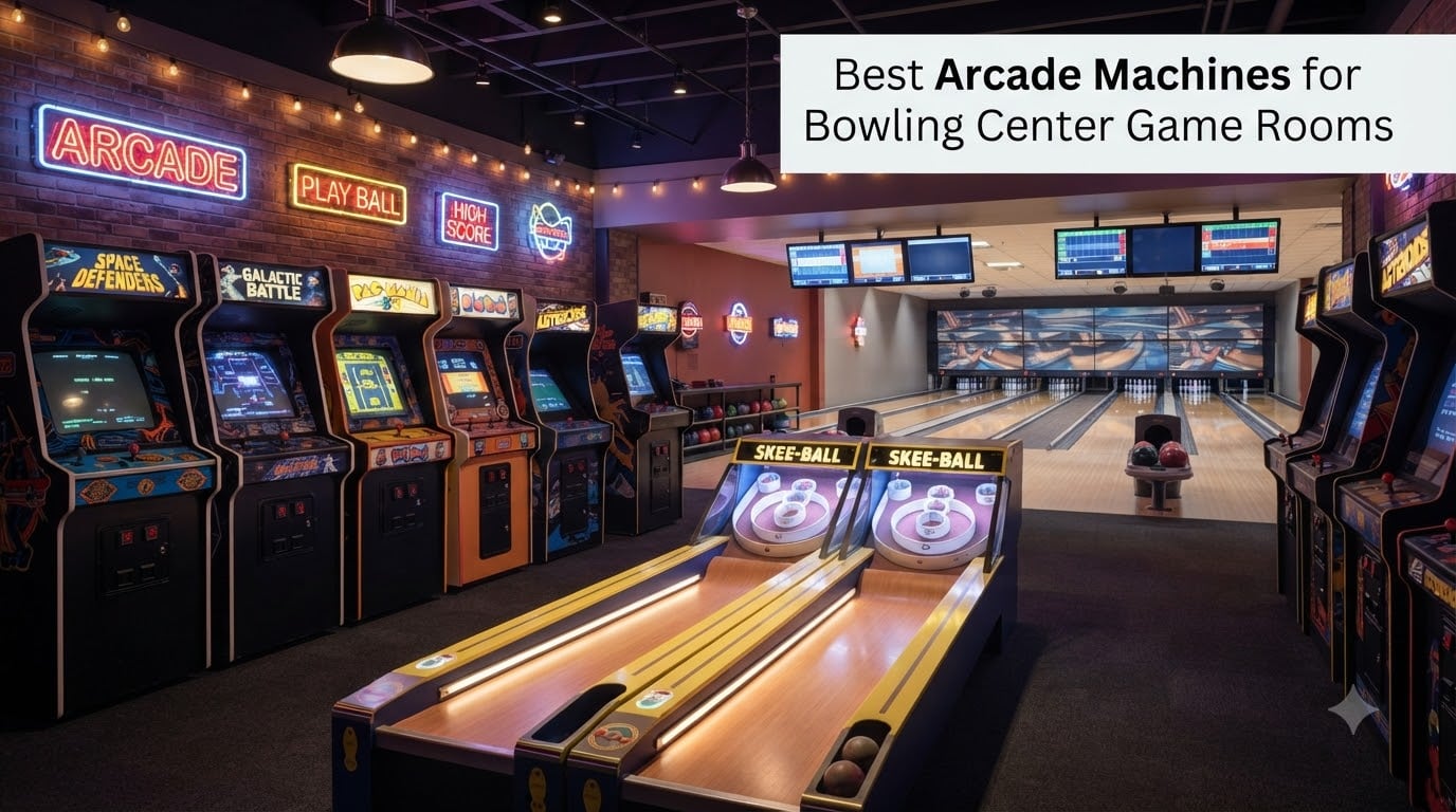 Best Arcade Machines for Bowling Center Game Rooms
