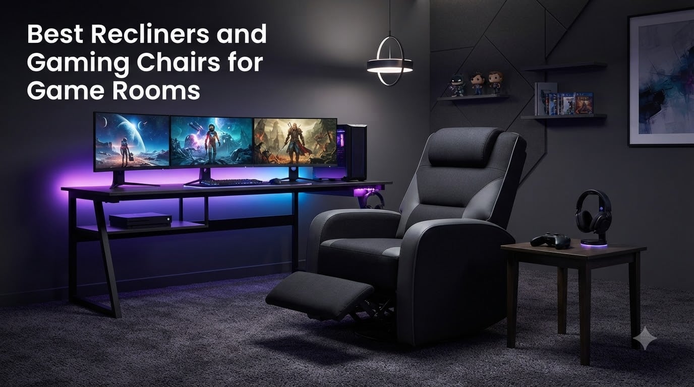 Best Recliners and Gaming Chairs for Game Rooms