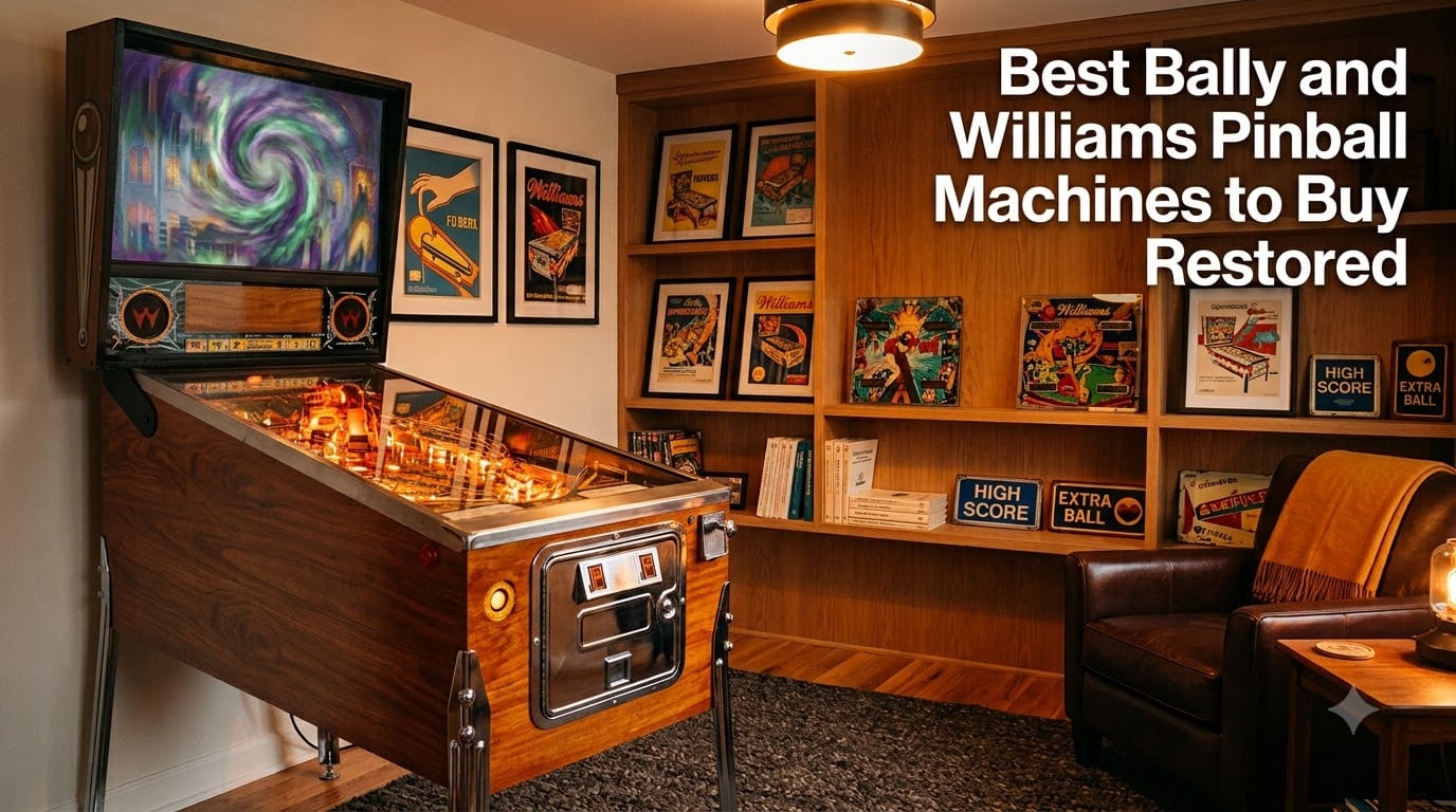 Best Bally and Williams Pinball Machines to Buy Restored