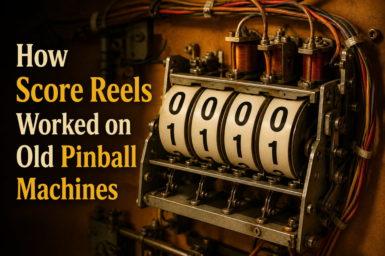 How Score Reels Worked on Old Pinball Machines