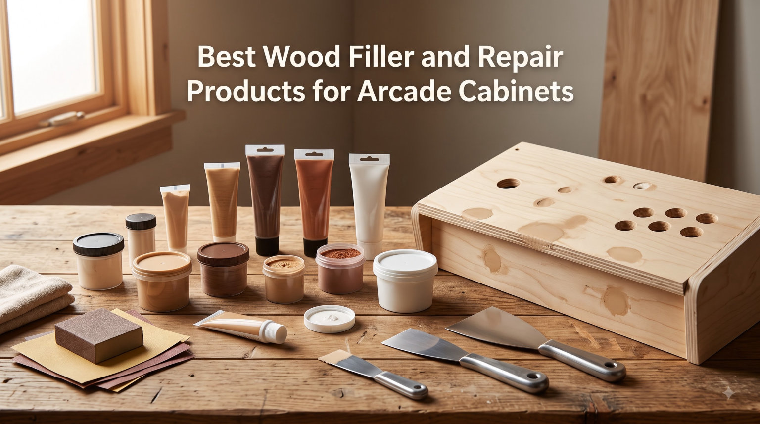 Best Wood Filler and Repair Products for Arcade Cabinets