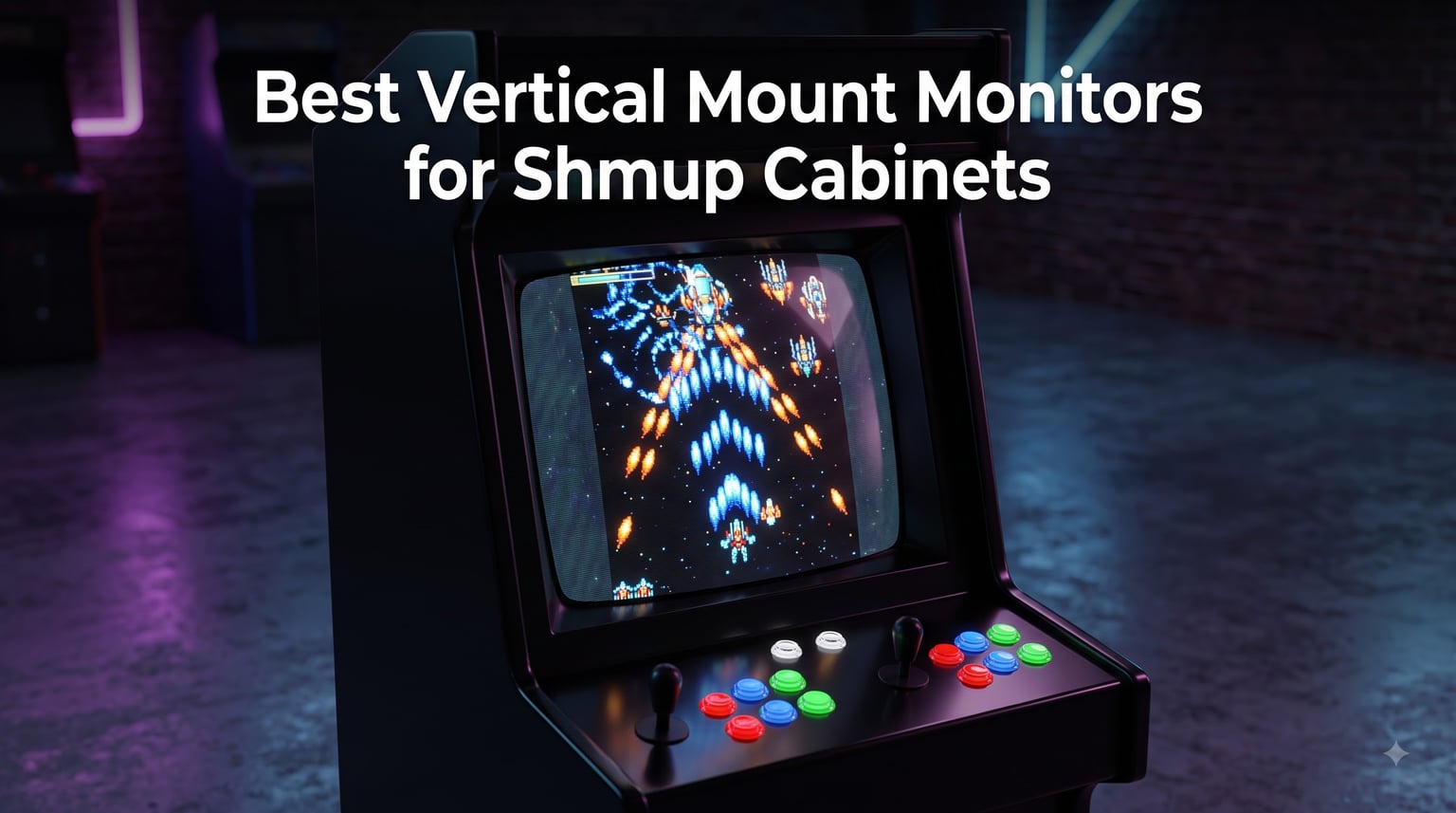 Best Vertical Mount Monitors for Shmup Cabinets