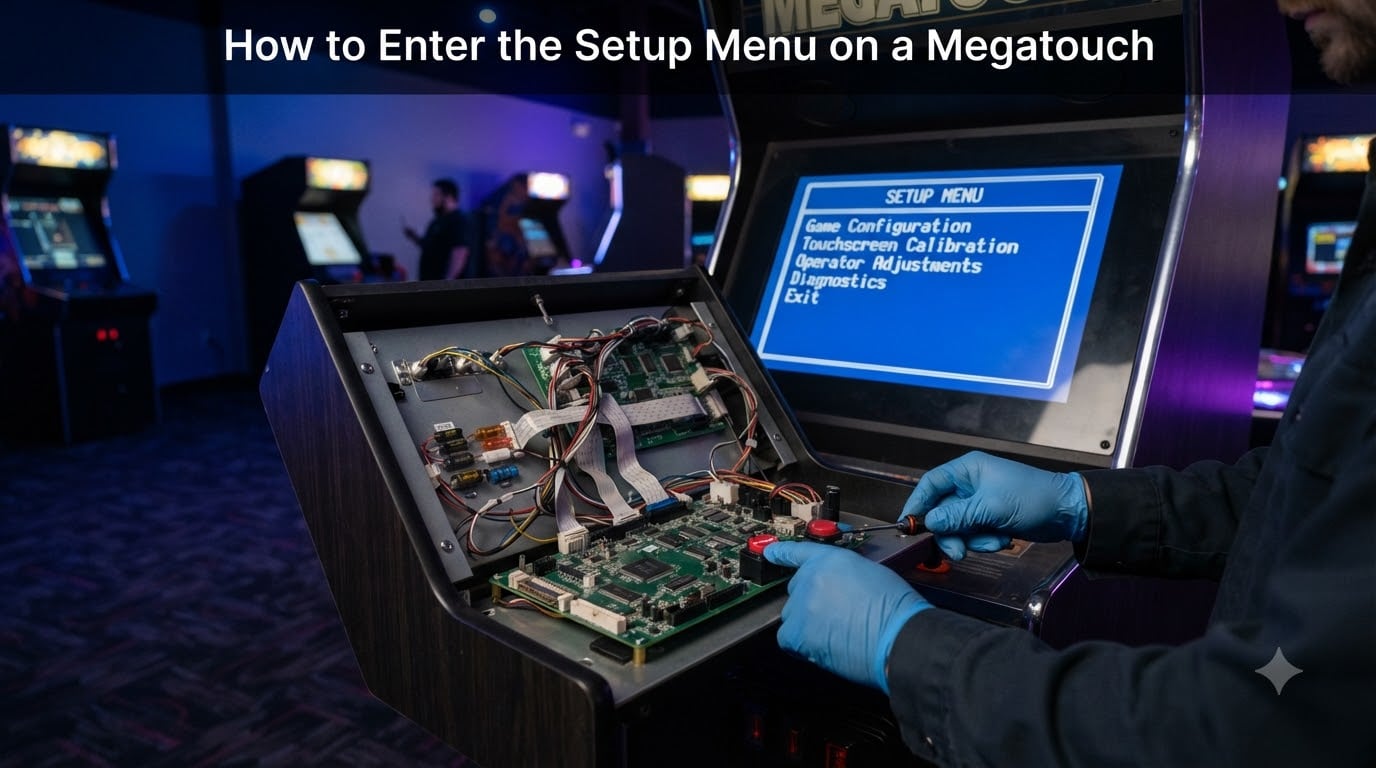 How to Enter the Setup Menu on a Megatouch