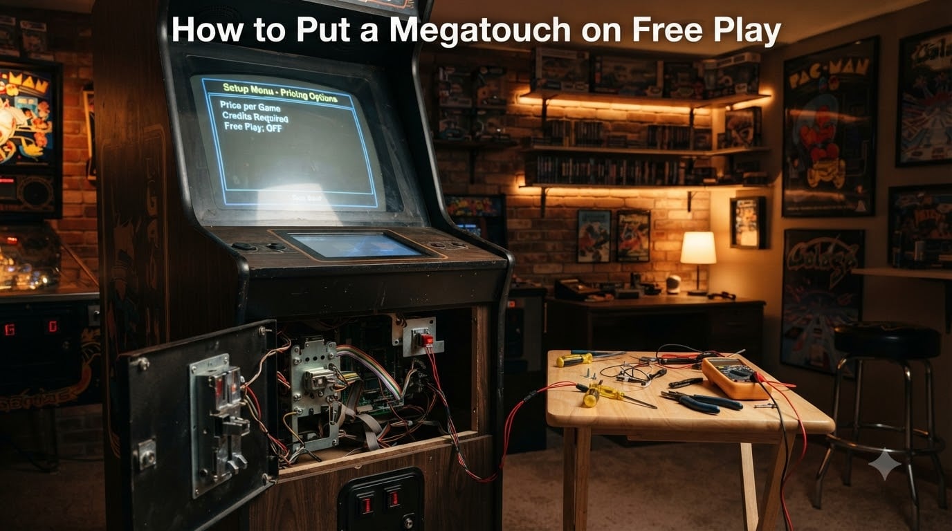 How to Put a Megatouch on Free Play