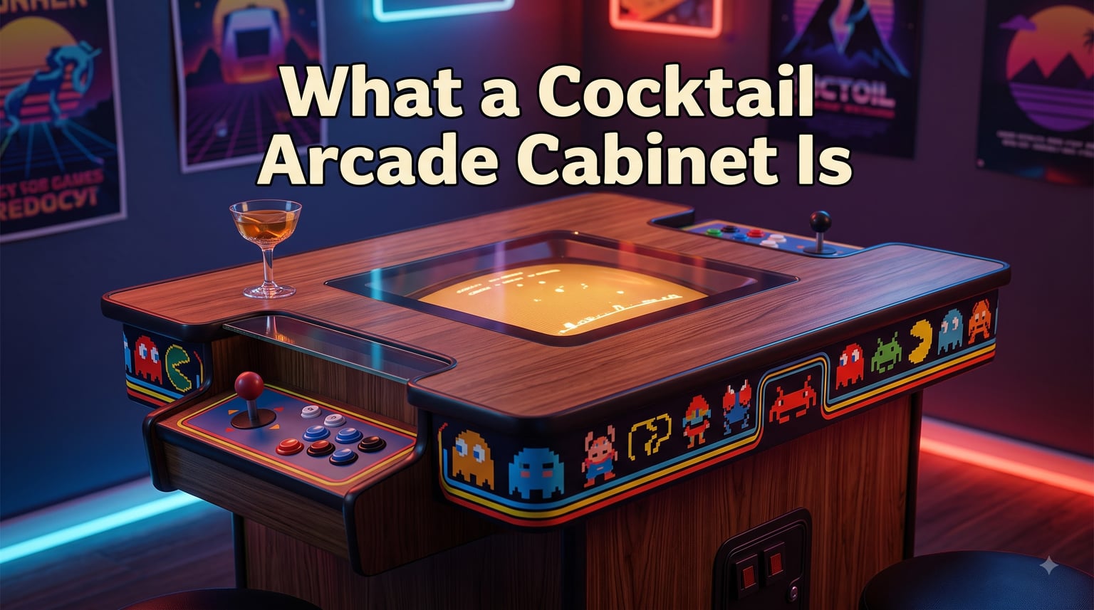 What a Cocktail Arcade Cabinet Is